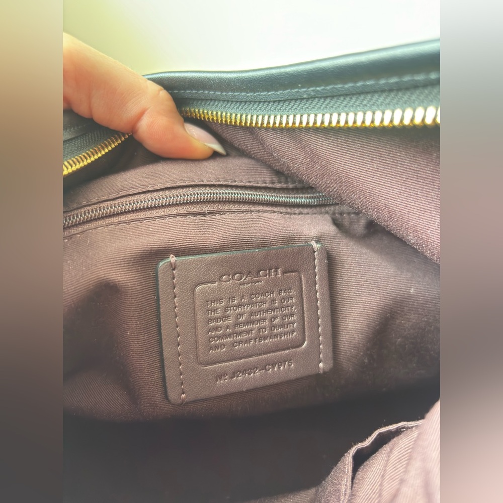 Coach medium laurel bag in black and walnut with signature canvas - Picture 3 of 4